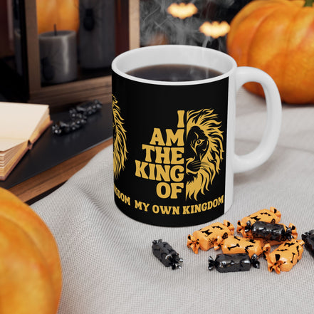 Majestic Lion Mug - I Am The King Of My Own Kingdom