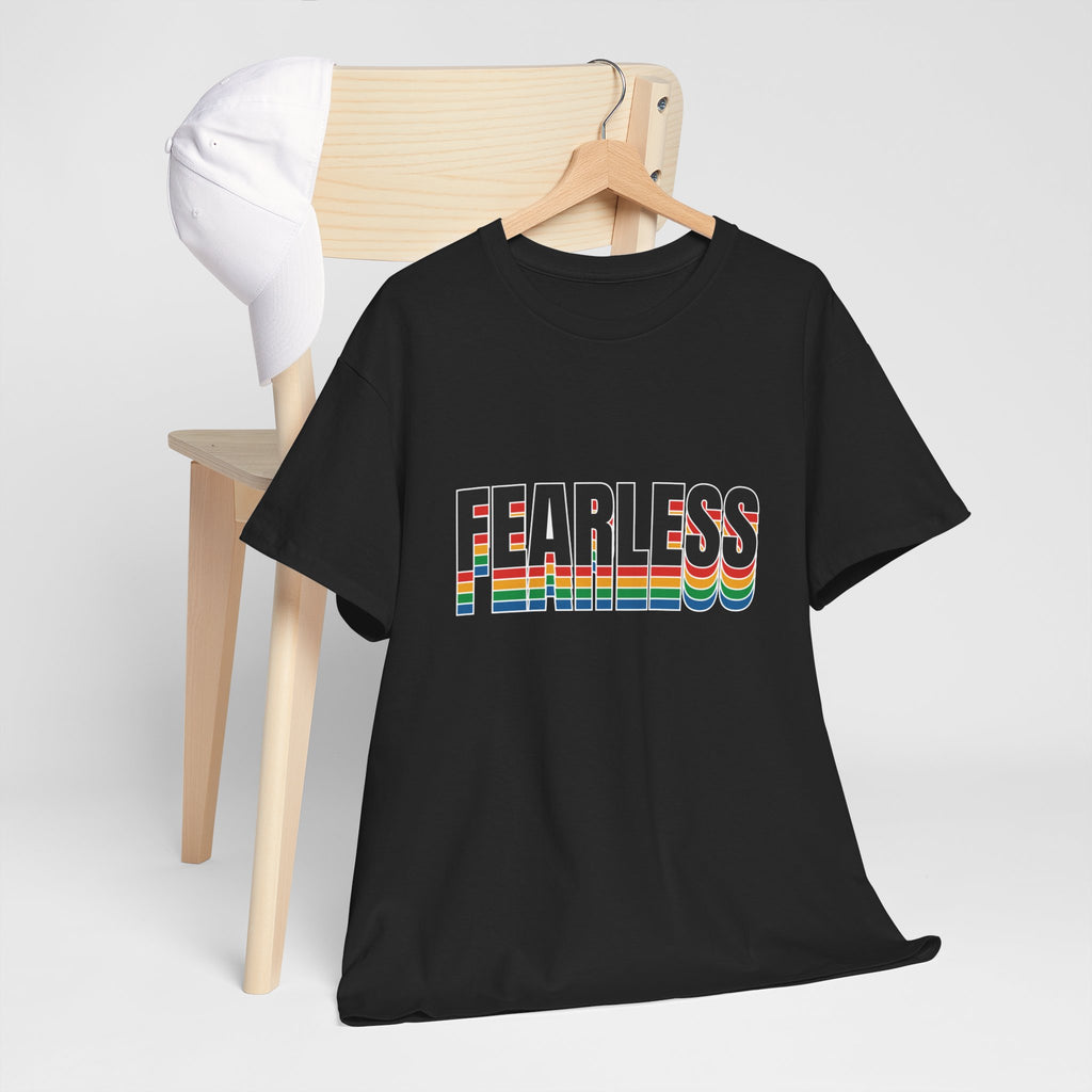Fearless Unisex Heavy Cotton Tee - Motivational Graphic Shirt