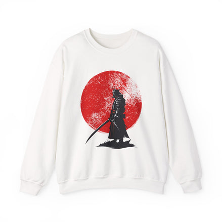 Samurai Style Crewneck Sweatshirt, Cozy Oversized Sweatshirt