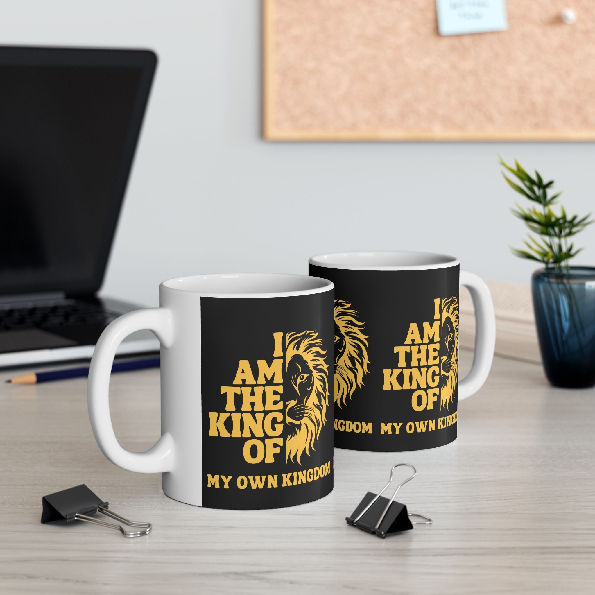 Majestic Lion Mug - I Am The King Of My Own Kingdom