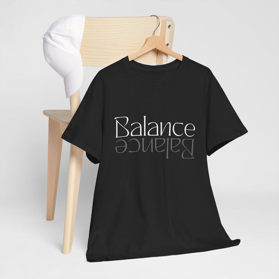 Stylish Unisex Tee with Balance Design, Casual Wear, Yoga Shirt
