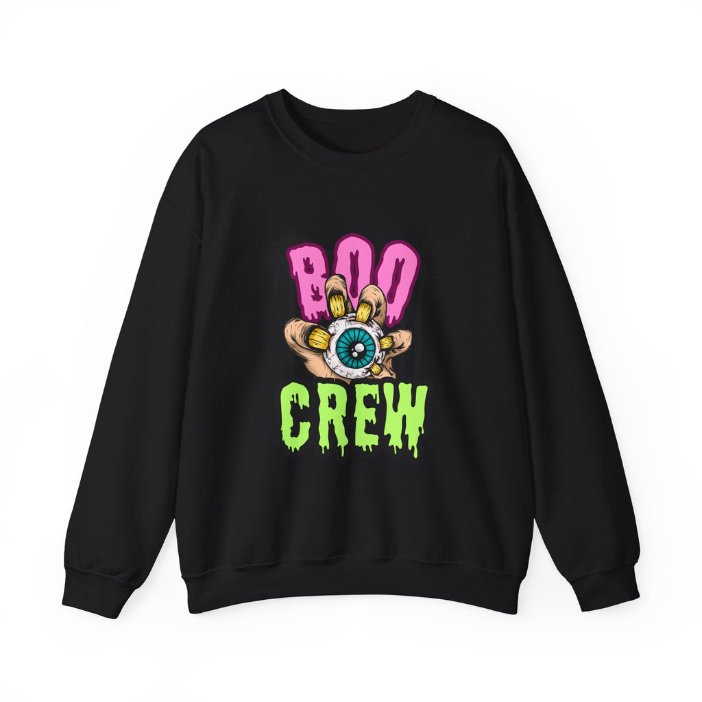Halloween Boo Crew Sweatshirt, Unisex Halloween Apparel Spooky Crewneck