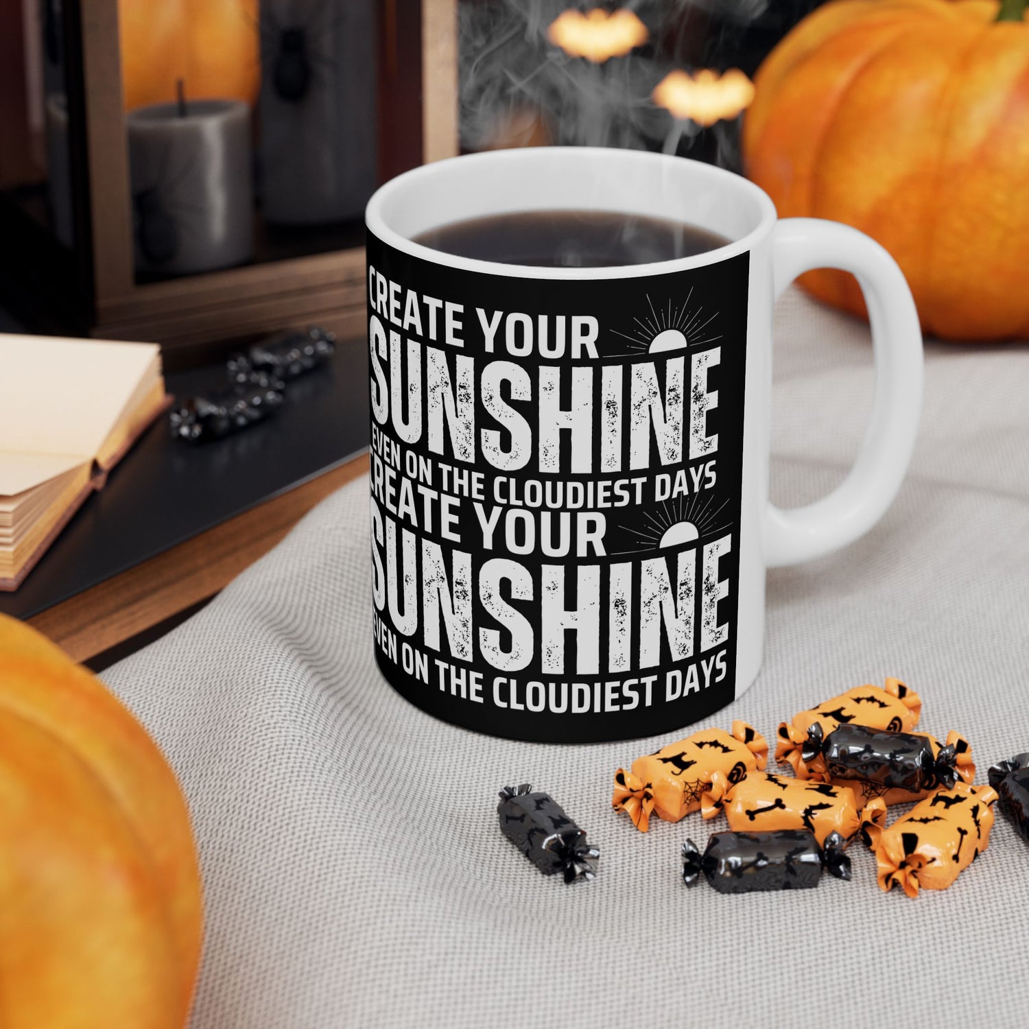 Inspirational Ceramic Mug - Create Your Own Sunshine