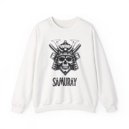 Samurai Skull Crewneck Sweatshirt | Unisex Heavy Blend
