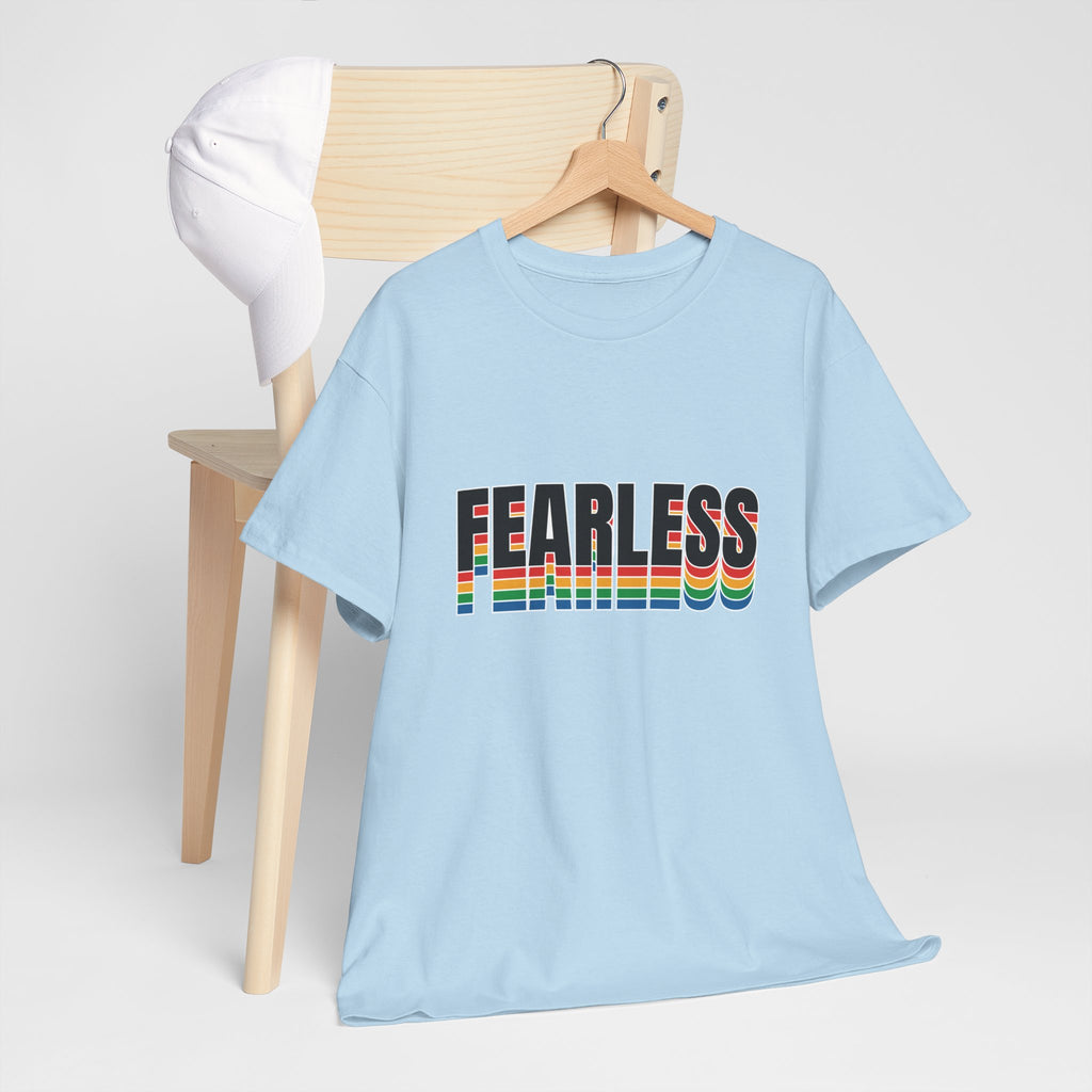 Fearless Unisex Heavy Cotton Tee - Motivational Graphic Shirt