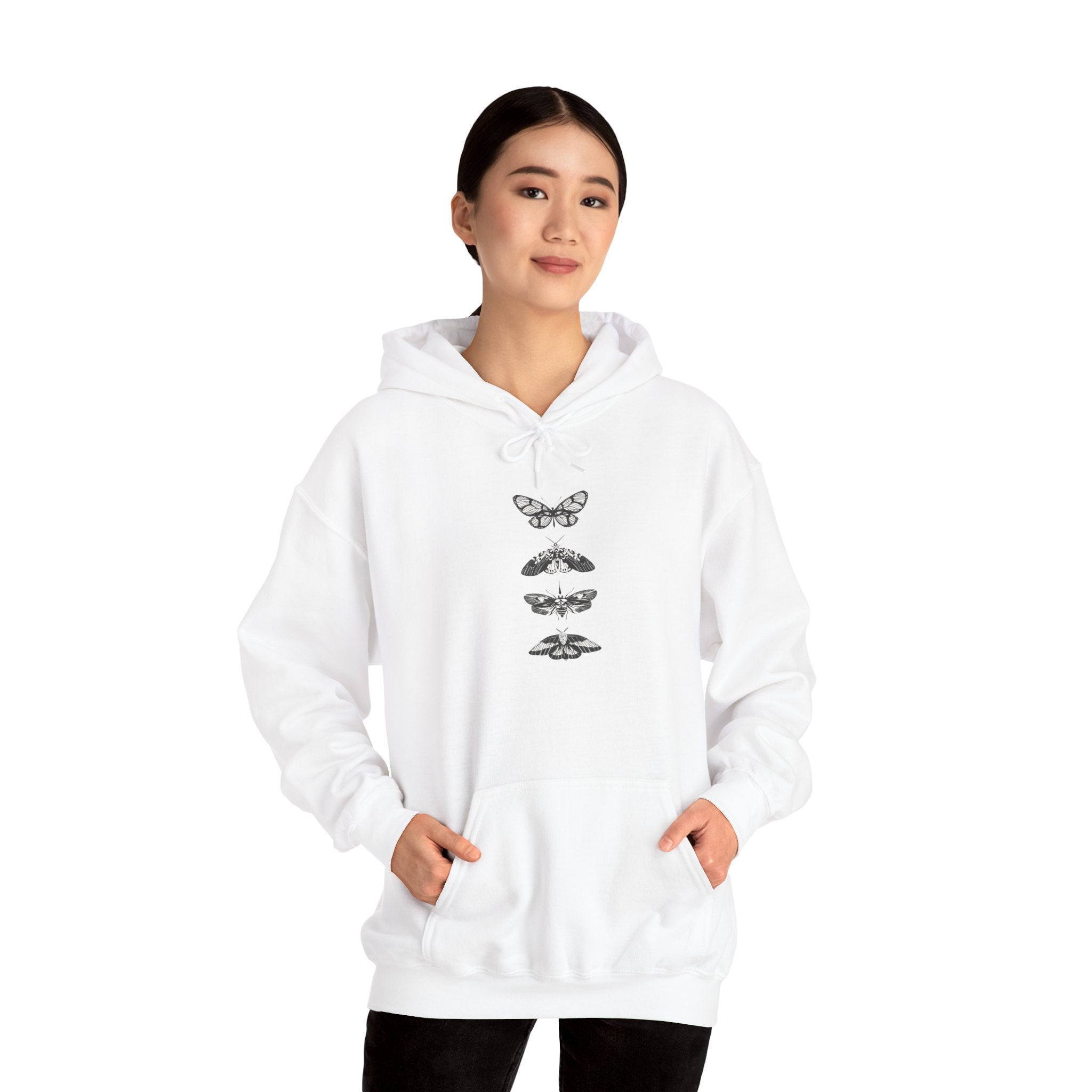Vintage-Inspired Butterfly Sweatshirt, Cozy Hoodie
