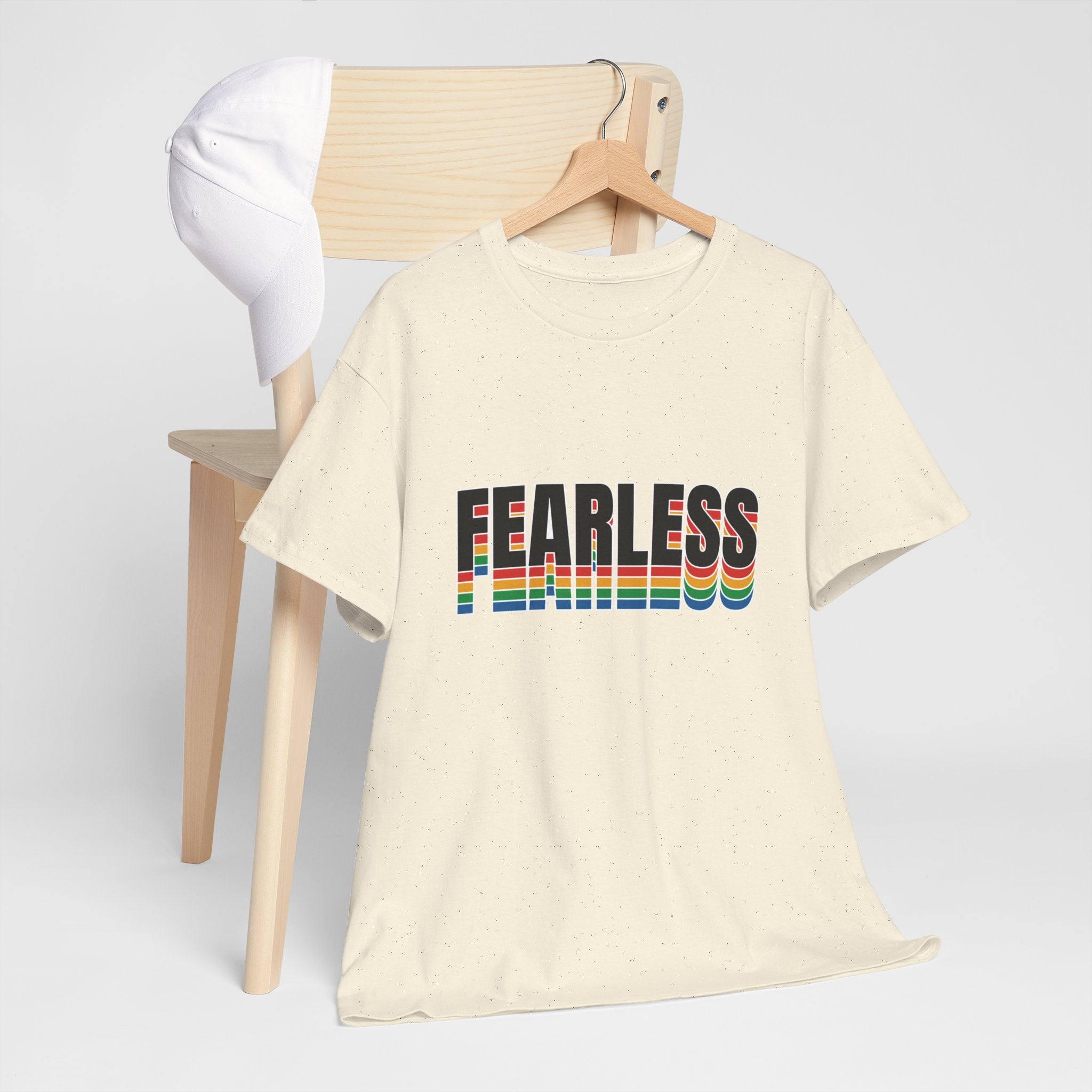 Fearless Unisex Heavy Cotton Tee - Motivational Graphic Shirt