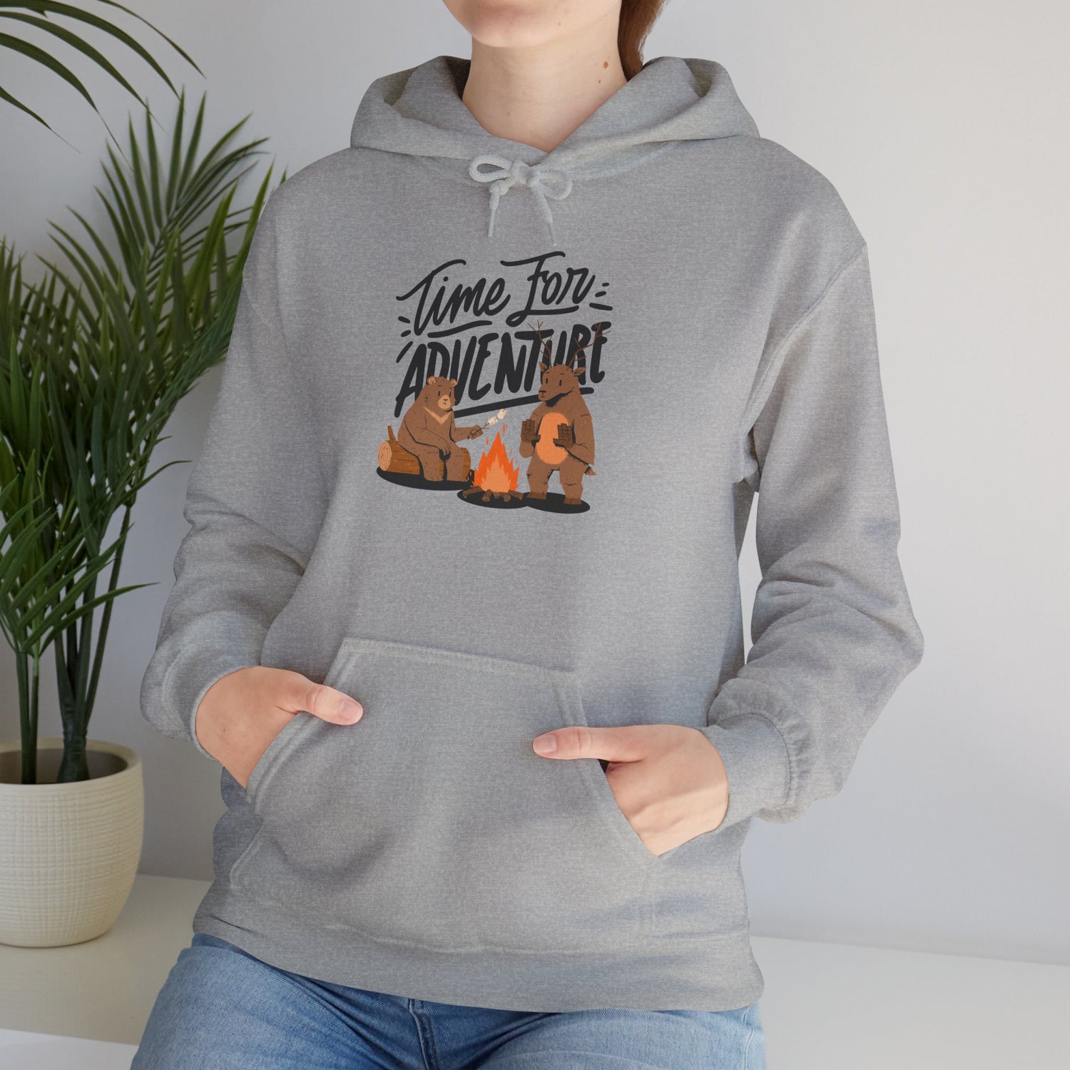 Adventure-Themed Hooded Sweatshirt - Cozy Sweatshirt, Unisex Hoodie