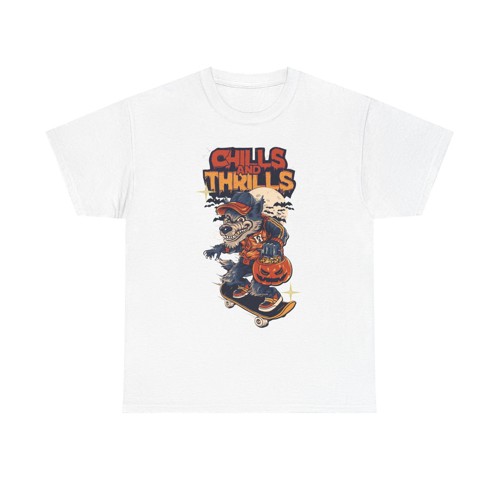 Spooky Skateboard Tee - Chills and Thrills