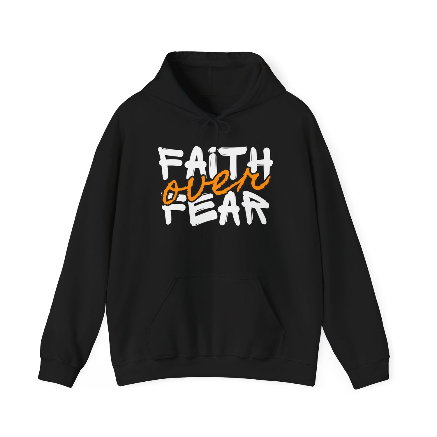 Faith Over Fear Hoodie | Unisex Heavy Blend Sweatshirt, Inspirational Gift