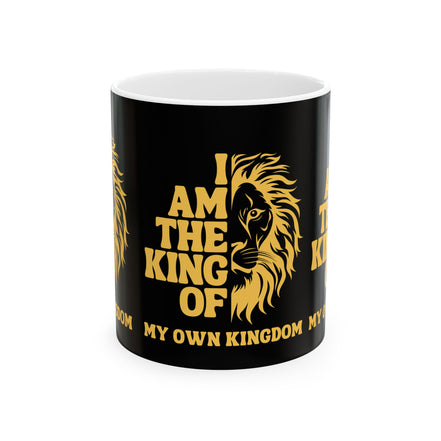 Majestic Lion Mug - I Am The King Of My Own Kingdom